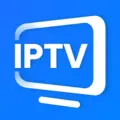 iptv-player-watch-live-tv White IPTV text inside a stylized TV screen icon on a blue background.