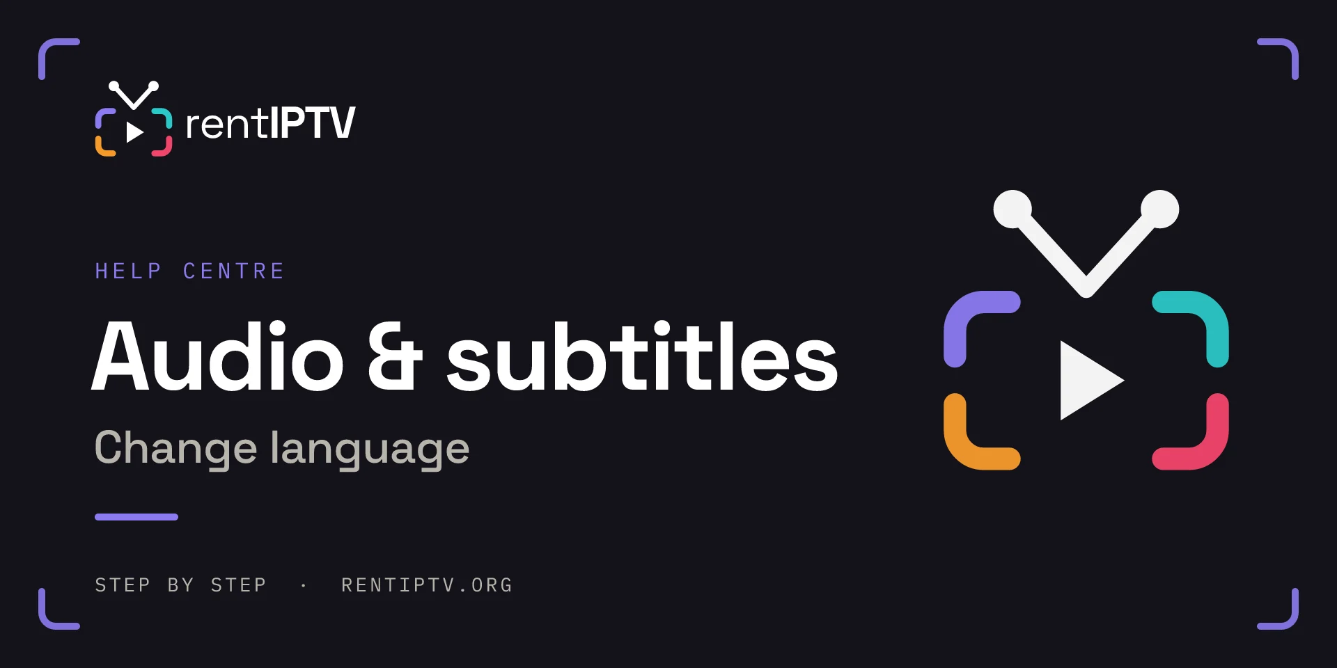 How to change audio language and subtitles